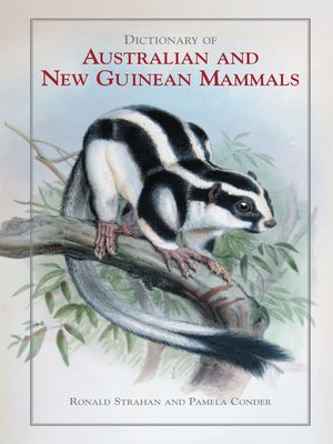 cover image of Dictionary of Australian and New Guinean Mammals